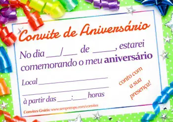 Frases Para Convite De Festa Infantil Mensagens Cultura Mix