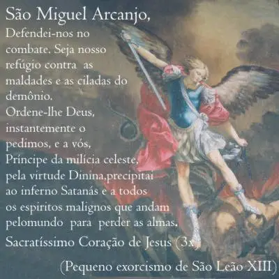 Oração São Miguel - Canção Nova e Combate | Mensagens - Cultura Mix