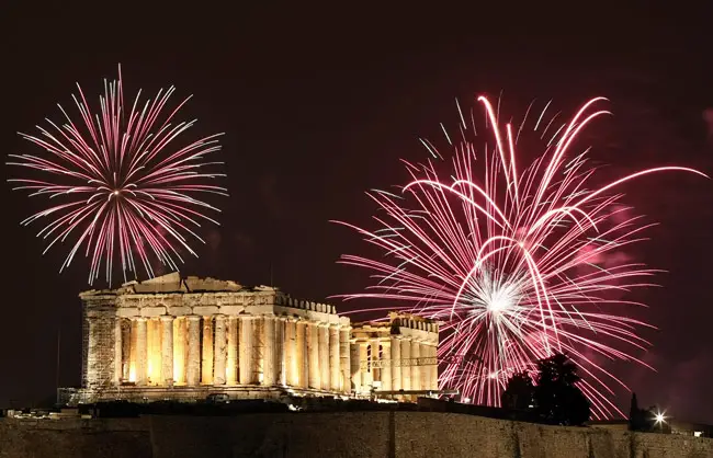 Feliz Ano Novo na Grécia