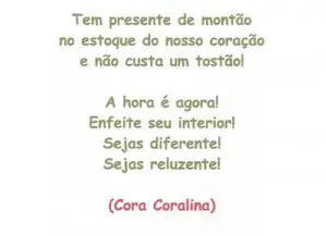 Poema Cora Coralina